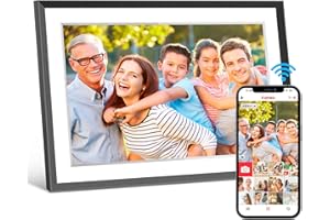 BLKE MAX 32GB FRAMEO Cornice Foto Digitale Intelligente WiFi (10,1"), Schermo Touch IPS 1280x800, Rotazione Automatica (Verticale/Orizzontale), Condivisione Istantanea via App Frameo