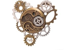 BLESSUME Broche Vintage Alliage Rétro Steampunk Broche Victorienne
