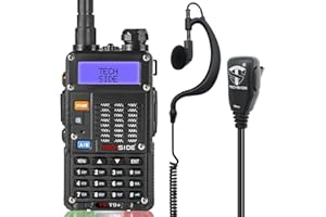 TECHSIDE MOD. POTENTE 8W | Tri-Power | Radio TS-T9+ Dual Band Vhf/Uhf | COMPATIBILE BAOFENG canali PREINSTALLATI MIDLAND G7 Pro G9 TI-F8+ PMR446 LPD SoftAir Vigilanza
