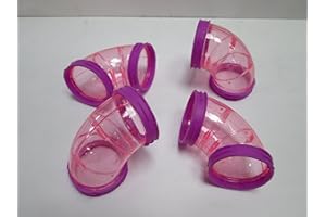 Fantazia Hamster Cage Curved Glitter Tubes In Pink Blue Orange Lime Red Purple (Pink & Purple)