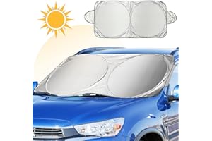 Sonnenschutz Auto Frontscheibe, FRECOO Sonnenschutz für das Auto Frontscheibenabdeckung Windschutz für Frontscheibe Sonnenschutz, UV-Reflexion, faltbar, 160 * 80cm