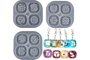 BRATEUANOII 3 Pezzo Costellazioni Stampi per Resina, Stampi in Resina per Costellazioni, Stampo Artigianato Making Tool Set, Kit di Stampi per Colata di Resina, per Strumenti per la Creazione di Gioielli