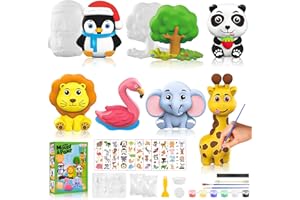WuGU Kit Pittura Animale per Bambini, DIY Giocattoli Bambino, Artigianato Creativo Fai da Te per Bambini, Giocattoli Creativi di Artigianato Artistico per 5-12 Anni Bambini per Natale