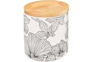 5 FIVE SIMPLY SMART 5five - Pot à Cotons blackflora Noir et Blanc