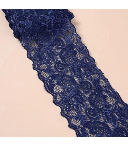 Ruban En Dentelle Élastique À Broderie Florale Creuse De 15