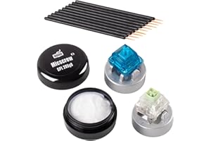 MICSCREW 13 PCS Keyboard Lube Kit Included 0.17 OZ GPL 205G0 Grease, Switch Opener Compatible with MX & KAILH，Lube Brushes 10 PCS, Keyboard Lube Set Ideal for Mechanical Keyboard Switches and Stabilizer