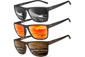 PERFECTMIAOXUAN Gafas de sol polarizadas para hombres y mujeres; marcos vintage/clásicos/elegantes; objetivos de alta definición; Golf/Conducción/Pesca/Deportes al aire libre/Gafas de sol de moda