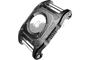 ONEONTA Airtag Hülle Wasserdicht Hund - Airtag Hundehalsband - Airtag Hund - Airtag Hülle Hund - Airtag Hundeanhänger - Halsband Halterung für Airtag - Airtag Anhänger Halsband 2.7CM Breite，Abnehmbar