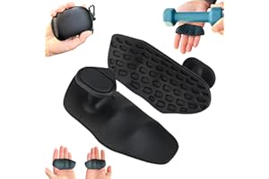AYAAFA Original Weight Lifting Grips for Men Women Deadlifts, Rows, Ergonomics Workout Rubber Gym Grips Pads for Palm Protection, Fingerless Workout Gloves for Men Exercise Bodybuilding