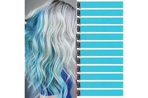 JOOCEEBABY Pasma włosów do warkoczyków/plecionych fryzur, 12 sztuk, 55 cm, pasemka do warkoczyków, fryzur, pojedyncze pasemka, kolorowe pasma włosów dla dzieci