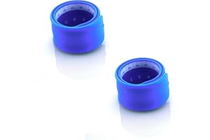 Office Box Rulómetro de 30 cm. - La Regla que se Hace un Rollo – Fabricado en Silicona extra Soft, Lavable y muy Resistente. Interior metálico - by Colorline (2 Ud. Azul Oscuro)