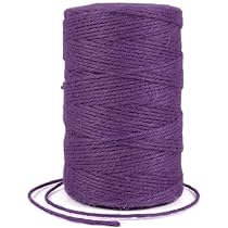 Ficelle Jute Blanc 2mm - 100m - Corde Naturelle Pour DIY, Emballage Cadeaux, Jardinage - OfficeTree