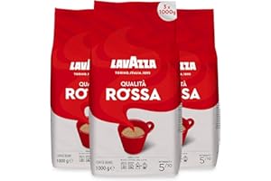 Lavazza Qualita Rossa Coffee Beans 1kg (3 Bags)