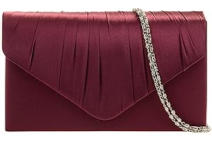 fi9® LADIES SATIN PARTY PROM BRIDAL EVENING CLUTCH HAND BAG PURSE HANDBAG