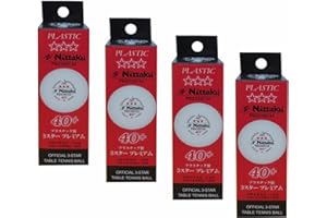 NITTAKU 3-Star Premium 40+ Table Tennis Balls