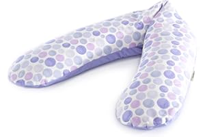 Theraline Federa per cuscino da allattamento, a pois, 190 cm