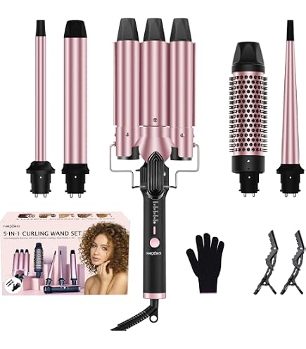 Couture Paris 19mm Iron Rod Hair Curler, Pink: Buy Online at  display picture 3