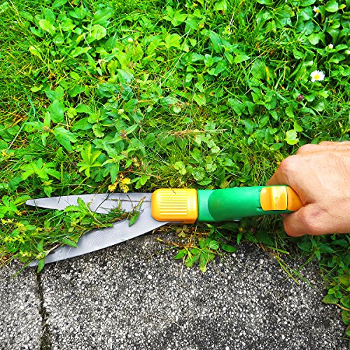 GRÜNTEK Teflon Rasenschere 360° drehbare Schneidekopf , Grasschere SEGLER 380 mm, Ergo-Griffe. Klingen Teflon beschichtet, GELD-ZURÜCK-GARANTIE 30 Tagen! Grasschere EINFÜHRUNGSPREIS !! - 4