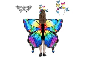 LYL. Ling Butterfly Wings for Girls, Butterfly Fairy Wings Kids, Halloween Costumes for Kids, Butterfly Costume for Girls