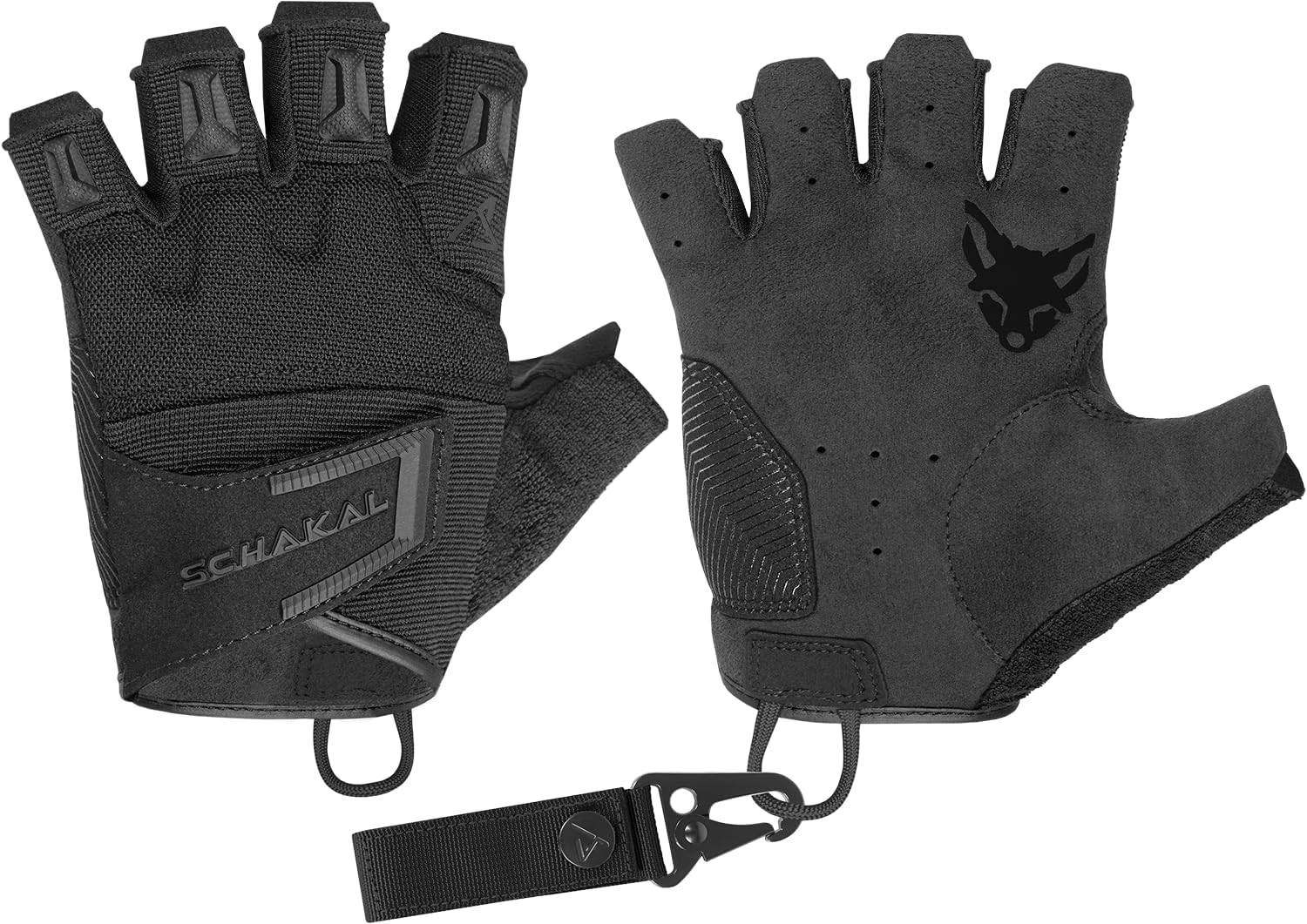 ACE Schakal Guantes sin Dedos - Guantes tácticos sin Dedos - para Paintball y Deportes de Tiro