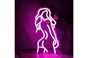 WANXING Naked Lady Insegna al neon Led Sexy Back Neon Light 15,7 "x 9" Decorazione artistica Insegna da parete per la casa Camera da letto Bar Sala giochi Hotel Appartamento Party Alimentato tramite USB