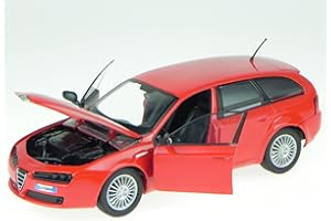 Alfa Romeo 159 SW Sportwagon rosso modello auto 73372 Motormax 1:24