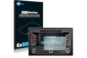 savvies Protector Pantalla compatible con Volkswagen Passat B7 2010-2015 RNS 315 5" (6 Unidades) Película Ultra Transparente