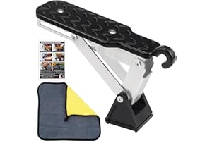 FAELNK Gradino per Portiera Auto Gradino Pieghevole per Auto Pedali Auto Pieghevole Gradino per Portiera Auto Antiscivolo Gradino per Portiera Universale Super Lungo Regolabile per SUV(250kg)