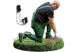 Florade Kniesitz - Knieschoner mit Sitzfunktion - Größe S (bis 45 cm zum Knie) bis ca. 175 cm Körpergröße - schmerzfrei knien & bequem sitzen - Knieschutz im Garten, Bau & Handwerk