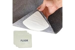 KAIHENG 8 adesivi per tappeti, adesivi lavabili per tappeti e adesivi antiscivolo all'angolo del tappeto hanno una forte adesione e sono facili da smontare e riutilizzare