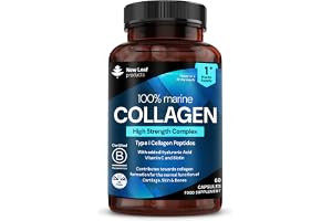 Pure Marine Collagen 100% Marine Collagen Type 1 Hydrolysed Collagen Peptides Enhanced with Hyaluronic Acid & Vitamin C -Esse