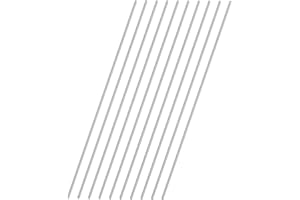 VictorsHome 2mm x 300mm 304 Stainless Steel Round Rod, Metal Solid Shaft Lathe Bar Stock for Model Car DIY Crafts 10pcs