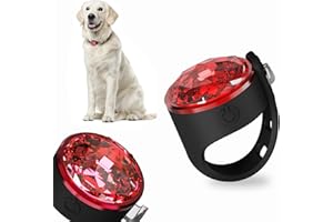 UMIONE Collar de luz recargable para mascotas, tres modos ajustables, 100% impermeable, construcción duradera de silicona. Una solución de iluminación diseñada específicamente para paseos nocturnos