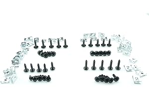 Tech-Parts-Koeln 80 Schrauben Clips Verkleidung M4 M5 Roller Quad Motorrad 4mm 5mm Klemme schwarz