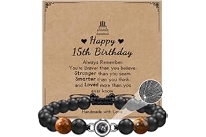 CheersLife Birthday Gifts for Boys, 10-16 Year Old Birthday Bracelet for Boys with I Love You Languages Projection Birthday Presents for Son Grandson Nephew Brother Teen Age 10 to16 with Birthday Card