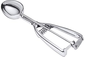 Silit Cuillère à Glace en Acier Inoxydable 22,5 cm avec éjecteur pour Boules de Glace ovales, Riz, Boules de Melon, pâte à Biscuits