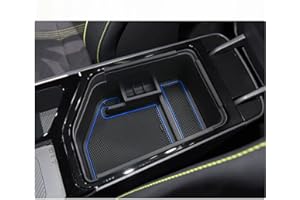 BIXUAN EV6 kompatibel mit Kia EV6 2021 2022 2023 2024 2025 Organizer mit EV6 2023 GT/GT Line Antirutschmatte für Mittelkonsole Aufbewahrungsbox EV6 2024 Interner Organizer zur Geräuschreduzierung