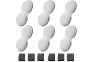 VOUAAOOD 12 Fontaine à Eau pour Chat Filtres: Fontaine a Eau Filtres Filtrer Les Impuretés - Distributeur Eau Chat Filtres Adoucissement de l'eau - 6 Filtre à Charbon + 6 Éponges - Forfait 3 Mois