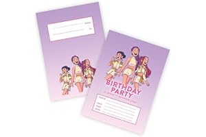 Huxters 14 pcs K-Pop Party Birthday Girl Kids' Invitations for Girls KPOP Theme Invites Sounds like Childrens Supplies Hunt Fantasty Double-Sided (KPOP Sound Like 2)