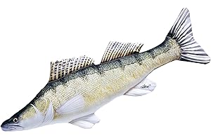 GABY Fish Pillows Zander Kissen, Mehrfarbig, Medium