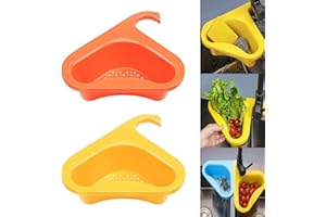 Anguxer 2 cestini di scarico del cigno, scolapiatti filtro sospeso multifunzionale, colino in plastica, per frutta, verdura