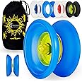 Henrys COBRA YoYo - Professional Yo-Yo Set + Instructional Book of Tricks + Travel Bag! (Blue/Yellow)
