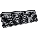 Logitech MX Keys Advanced Wireless Illuminated Keyboard for Mac, Tactile Responsive Typing, Backlit LED Keys, Bluetooth, USB-