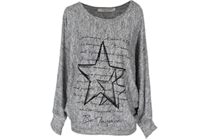 Emma & Giovanni - Sudadera Oversize con Estampado de Estrellas - Mujer