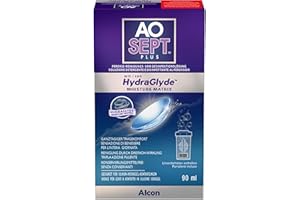 ‎AOSEPT Aosept Plus mit Hydraglyde Kontaktlinsen-Pflegemittel | Reisepackung | 1 x 90 ml