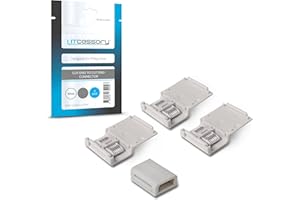 Litcessory Cut-End to Cut-End Connector for Philips Hue/Solo Lightstrip (4 Pack, White - Micro 6-PIN V4 / Solo Lightstrip)