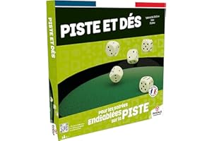 La Ducale- Piste 33cm + 5 dés Yam's + 21 jetons 46 cm Jetons-012206, 9657, Vert