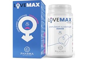 LOVEMAX Booster Testosterone Homme, Aphrodisiaque Puissant pour Homme Effet Immédiat, Stimulant Sexuelle, Booster Libido, Énergie, Vitalité Vigueur Endurance, Capsule avec Ashwagandha KSM-66®, Maca et Ginseng