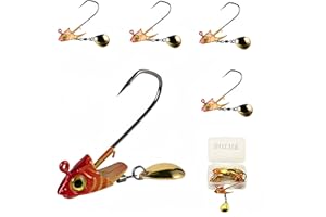 ‎DAYUYUE DAYUYUE 13G 5 Stück Angeln Köder Jigköpfe weiche Köderhaken, Angellöffel, für Salzwasser und Süßwasser