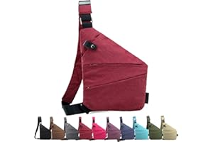 XGF Gipfelfreund Anti Diebstahl Tasche, Gipfelfreund Tasche, Gipfelfreund Taschen, Gipfelfreunde Tasche, Diebstahlsichere Tasche Damen MäNner, Flexr-Tasche Frauen (Wine Red,Linke)